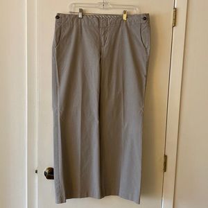 Gap cotton trousers - grey/white stripe